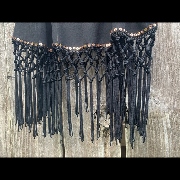 Black and gold blouse - Picture 3 of 4